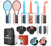 [ / / ] Switch Sports Accessories Kit for Nintendo Switch 2 (2025)/Switch 1/Switch OLED,Family Party Game Bundle Set for Joy Pad with Storage Carrying Bag for NS2 Sports