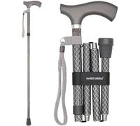 Switch Stick Luxury Engraved Graphite Walking Stick - Folding And Adjustable