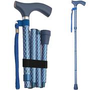Switch Sticks Folding Walking Stick Cane, Engraved Azure