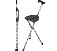Switch Sticks Seat Stick, 2-in-1 Walking Cane Seat, Folding, Storm