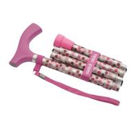Switch Sticks Walking Cane for Men or Women, Foldable and Adjustable from 32-37 Inches, FSA and HSA Eligible, Hot Pink