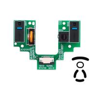 Switch Wheel Encoder Button Board Motherboard Microswitch Plate Mouse Repair Parts with Mouse Feet Replacement for Logitech G Pro Wireless GPW Wireless Gaming Mouse (D2FC-F-K 50M)