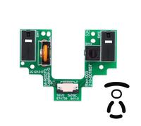 Switch Wheel Encoder Button Board Motherboard Microswitch Plate Mouse Repair Parts with Mouse Feet Replacement for Logitech G Pro Wireless GPW Wireless Gaming Mouse (D2FC-F-7N 10M)