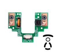 Switch Wheel Encoder Button Board Motherboard Microswitch Plate Mouse Repair Parts with Mouse Feet Replacement for Logitech G Pro Wireless GPW Wireless Gaming Mouse (TTC Gold 80M)