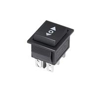 Switch Window Lifter Control 1PCS Self Reset Rocker Switch Momentary KCD4 Power ON-OFF-ON 3 Position 6 Pins 16A 250VAC/ 20A 125VAC(Arrow 6-Pin Reset)