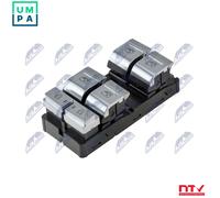 Window lift switch Left Front chrome/black EWS-AU-070 NTY for AUDI A7 Sportback