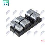 Window lift switch Left Front chrome/black EWS-AU-070 NTY for AUDI A7 Sportback