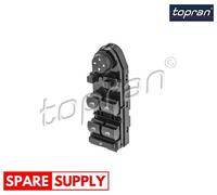 SWITCH, WINDOW REGULATOR FOR BMW E83 TOPRAN 503 760 FITS DRIVER SIDE, FRONT