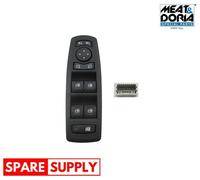 SWITCH, WINDOW REGULATOR FOR RENAULT FLUENCE MEAT & DORIA 26183 FITS LEFT FRONT