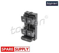 SWITCH, WINDOW REGULATOR FOR SKODA FABIA TOPRAN 120 202 FITS VEHICLE DOOR