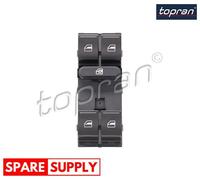 SWITCH, WINDOW REGULATOR FOR VW SEAT TOPRAN 114 726