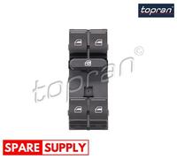 SWITCH, WINDOW REGULATOR FOR VW SEAT TOPRAN 114 726