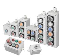 Switch with arrow button control box self start button water tank electrical industrial emergency stop switch(Red)