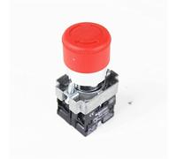 Switch XB2 Similar Emergency Stop Push Button Switch Dia.22mm E-Stop Switch Head Size 30mm/40mm/60mm 10A 600V -(30mm head,1NO 1NC)