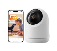 SwitchBot 2K Indoor Security Camera, Wi-Fi Indoor Surveillance Camera with 360°/115° Field of View, Person Detection, Motion Tracking, 2-Way Audio, IR Night Vision, Compatible with Alexa, 2.4Ghz