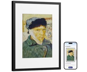 SwitchBot AI Art Frame 13.3'', Wireless Digital Photo Frame, Electronic Ink Picture Frame, Extremely Long Battery Life, Table and Wall Mountable, Alexa Compatible, AI-Generated Art