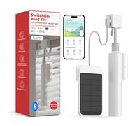 SwitchBot Blind Tilt Motorized Blinds - Smart Electric Blinds with Bluetooth Remote Control, Solar Powered, Light Sensing Control, Add Hub to Work with Alexa & Google Home