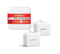 SwitchBot Bot Smart Switch Button Pusher with Hub Mini, Smart Home Automation Kit (2 Bots + 1 Hub Mini), App Remote Control, Compatible with Alexa, Google Home, Siri Shortcuts, IFTTT, SmartThings