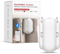 SwitchBot Curtain Smart Electric Motor - Wireless App or Automate Timer Control, Use Hub Mini to be Compatible with Alexa, Google Home, HomePod, IFTTT (U-Rail, White)