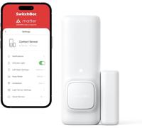 SwitchBot Door Alarm Contact Sensor - Smart Home Security Wireless Window Alarm and Door Sensor, Add SwitchBot Hub Mini to be Compatible with Alexa (1 Pack)