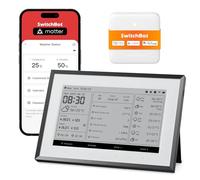 SwitchBot E-Ink Home Dashboard, Wireless Weather Station with Matter Hub | 7.5" Digital Calendar, Indoor/Outdoor Temperature & Humidity Monitor, work with Google/iCloud/Outlook, 2.4GHz Wi-Fi/BLE