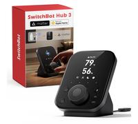 SwitchBot Hub 3 for Home Automation, Matter Bridge Smart Home Hub with IR & Bluetooth Remote, work as a WiFi Thermometer Hygrometer, Supports Alexa/Apple HomeKit/Google Home/IFTTT
