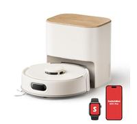 SwitchBot K11+ Pro Compact Robot Vacuum and Mop, 12,000Pa, LiDAR Navigation, Dual Anti-Tangle for Pet Hair, 90-Day Self-Emptying, 4L Dust Bag, Matter-Compatible with Alexa, Google Home & Apple Home