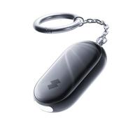 SwitchBot Personal Safety Alarm for Women, 130dB Loud Siren with Strobe LED Light, IP65 Waterproof Self-Defense Keychain with Location Alerts & Notifications, Perfect for Women, Kids & Elderly, Black