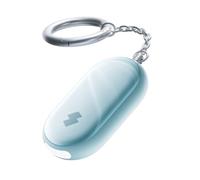 SwitchBot Personal Safety Alarm for Women, 130dB Loud Siren with Strobe LED Light, IP65 Waterproof Self-Defense Keychain with Location Alerts & Notifications, Perfect for Women, Kids & Elderly, Blue