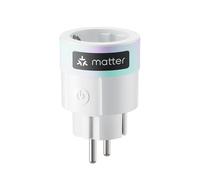 SwitchBot Plug Mini WLAN Socket, Performance Monitoring, Compatible with Alexa, Google Home, Apple Home and Home Assistant (via Matter), Remote Access, Voice Control, 16A Type-F