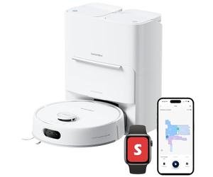 SwitchBot S20 Robot Vacuum Cleaner with Mop, 10000Pa Powerful Suction, AI Obstacle Avoidance, Auto Mop Washing and Drying, Auto Refilling and Drainage Anti-Tangle System Support Matter and Apple Home