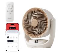SwitchBot Smart Fan for Bedroom, 110ft Air Circulator Fan, 21dB Quiet Rechargeable Cordless Desk Fan, Ionizer for Odour Reduction, Pre-Filter Captures Pet Hair, Remote/App, Matter, Alexa & GoogleHome