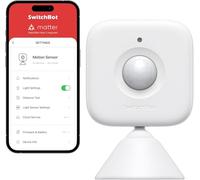SwitchBot Smart Motion Door Sensor - Wireless Home Security System, Motion Sensor Alarm, PIR Motion Detector Alert, Add SwitchBot Hub Mini to be Compatible with Alexa