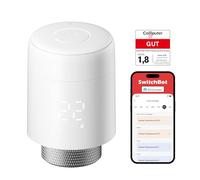 SwitchBot Smart Radiator Thermostat, Bluetooth Thermostat with App Control & Timer, Energy-Saving, Easy Installation, Compatible with Alexa, Apple Home & Home Assistant (SwitchBot Hub Required)