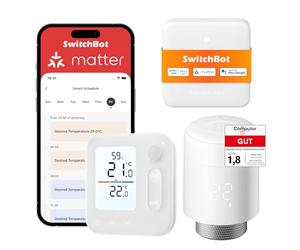 SwitchBot Smart Radiator Thermostat Panel Matter Combo - App & Timer Control, Energy-Saving, Easy Installation, Compatible with Apple Home