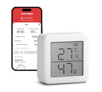 SwitchBot Smart Room Thermometer Hygrometer Sensor 55×55×24mm, Pearl white
