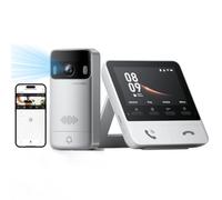 SwitchBot [Upgrade 2K Doorbell Camera Wireless, 4.3'' Color Screen | [50% More Stable Connection] Video Doorbell No Monthly Fee, 2.4G Wi-Fi, Motion Detection, Compatible with Alexa