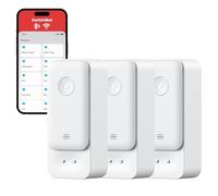 SwitchBot WiFi Water Sensor No Hub Ruiqred 3Pack, Smart Water Leak Detector 100dB Adjustable Alerts & App Alerts, IP67 Waterproof, Wireless Detector for Kitchen, Bathroom, Basement (Support 2.4G Only)