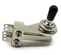 Switchcraft 3-Way Right Angle"L-Type" Toggle Switch w/Genuine Switchcraft Tip - Black, White, Cream or Amber - for Electric Guitar (Black Tip)