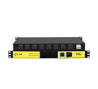 Switched PDU Power Strip, Web Management Surge Protection, 1U Rack Mount Power Distribution Unit, 10-250V/15A, 19 Inch, 8 Outlets NEMA 5-20R, PDU