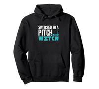 Switched To A Pitch Witch Funny Theremin Player Thereminists Pullover Hoodie