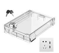 Switches Guard Cover | Transparent Waterproof | Splash Guard for Central Air Conditioning Controller | for Apartment School Factory Workshops Home Living Room Bedroom