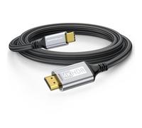 SWITCHFLUX USB-C to HDMI Cable 3M [4K@60Hz] High-Speed USB Type C to HDMI 2.0 Braided Cord (Thunderbolt 3/4 Compatible) for iPhone 15 Series, MacBook Pro/Air, iPad Pro, Galaxy S8 to S23