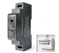 Switching Power Supply, 15W 12V Dinrail Transformer Din Rail Power Supply for Ring Doorbell Transformer Ring Door Bell System Industrial Automation Equipment HDR-15-12 1.25A AC100V-240V