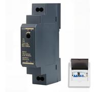 Switching Power Supply 24V Dinrail Transformer Single Phase Din-Rail Transformer HDR-15W-24V 0.63A for Industrial Automation Equipment Ring Door Bell System Input AC100V-240V Output DC12V