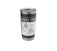 Switching to Norse Code Funny Viking Pun Stainless Steel Insulated Tumbler