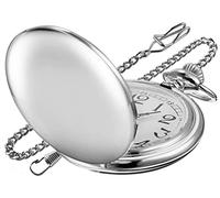 SwitchMe Vintage Pocket Watch with Chain, Classic Sscale Quartz Pocket Watch Adopts Unique Dial Design, Men's Pocket Watch with Chain Suitable for ChristmasGraduationBirthdayFather's Day,