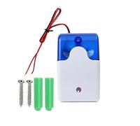 Switian 120dB Security Alarm with Strobe Light - 12V Loud Siren & Flashing Alert System for Retail Stores, Hotels, Emergency Evacuation