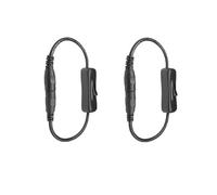 Switian 2 PCS DC 12V Inline On/Off Switch DC 5.5 * 2.5mm Switch Jack Connector Cable Male to Female for LED Strip Light CCTV Camera