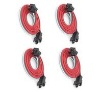 Switian 4-Pack 100cm 3-Pin JST SM LED Connector Cable for WS2812B/WS2811/SK6812/Symphony Lights - Pre-Assembled Male to Female Plug, 22AWG PVC Wire